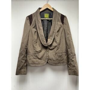 SASHIMI Brown Pinstripe Blazer Jacket L